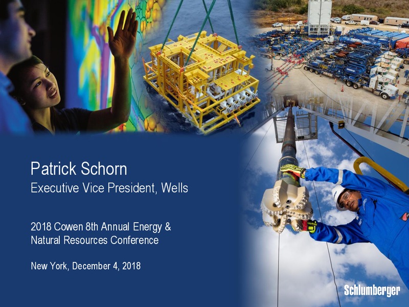 2018 Cowen 8th Annual Energy and Natural Resources – Schlumberger Limited – slide 1