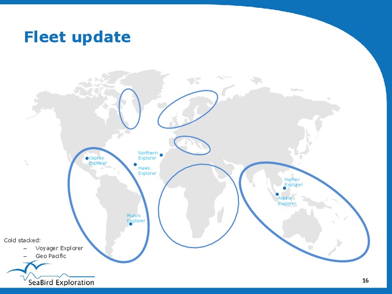 FIRST QUARTER PRESENTATION – Seabird Exploration Fz Llc – slide 15