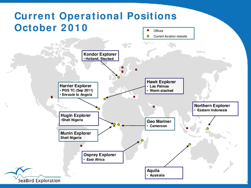 Q3 2010 EARNINGS CALL – Seabird Exploration Fz Llc – slide 4