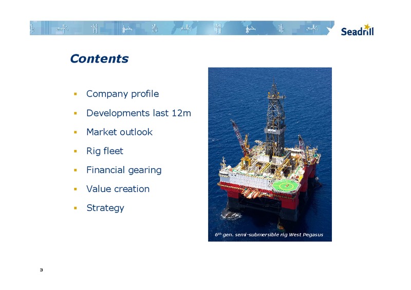 PARETO OIL AND OFFSHORE SERVICE CONFERENCE – Seadrill Limited – slide 2