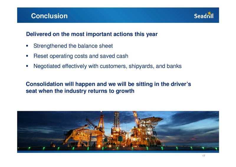 Pareto Conference – Seadrill Limited – slide 17