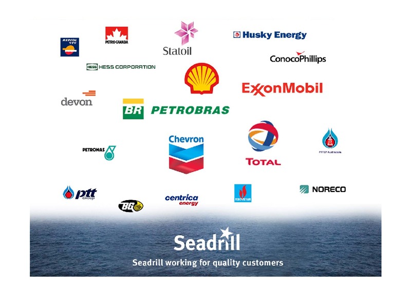 Q3 2009 RESULTS – Seadrill Limited – slide 25