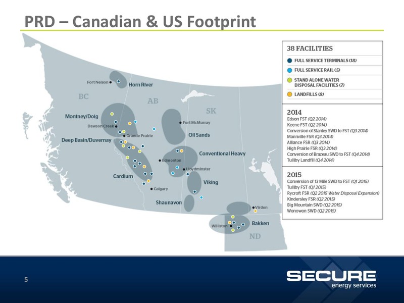 August 2015 Investor Presentation – Secure Energy Services – slide 5