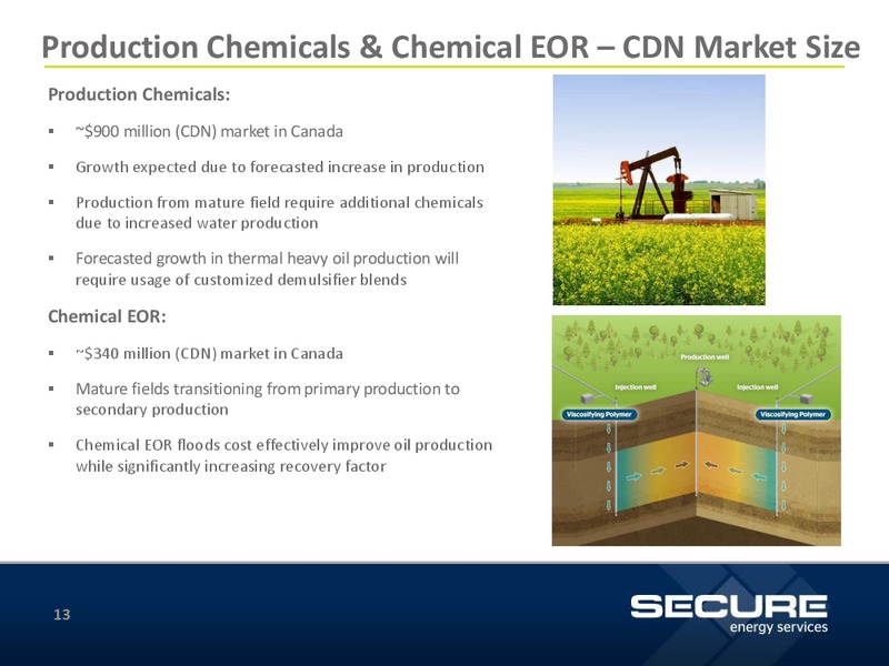 September 2015 Investor Update – Secure Energy Services – slide 13