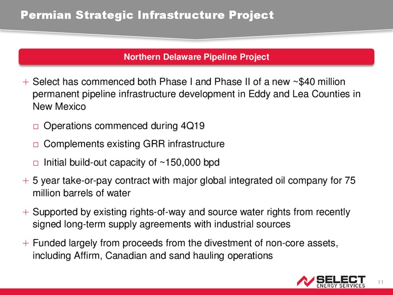 December 2019 Corporate Presentation – Select Energy Services – slide 10