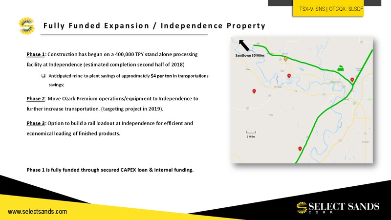 August 2018 Corporate Presentation – Select Sands Corporation – slide 7