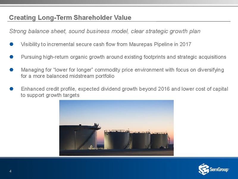 January 2017 Investor Presentation – Semgroup Corporation – slide 2