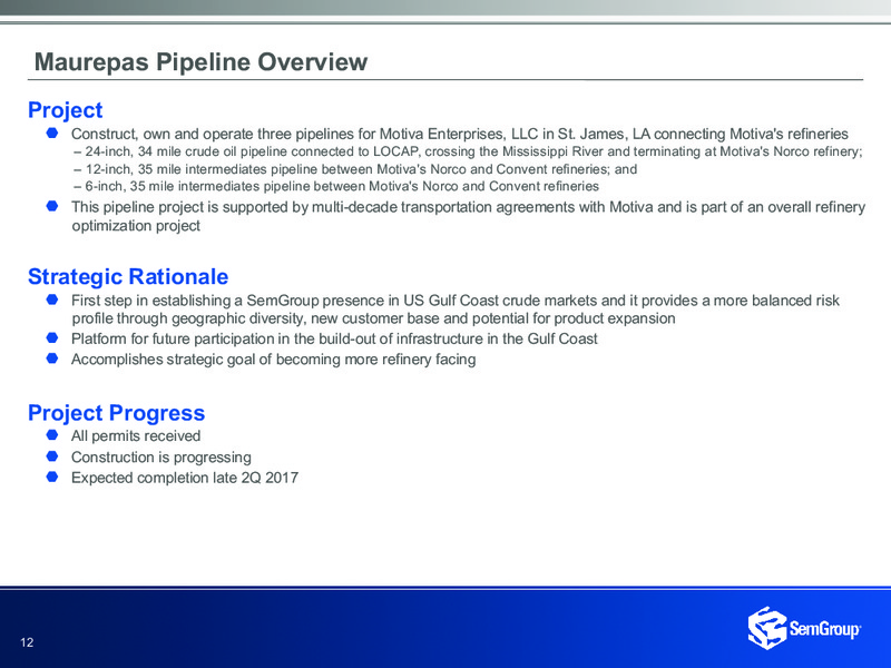 4Q and Full Year 2016 – Semgroup Corporation – slide 10