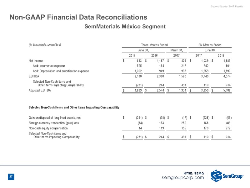 2Q 2017 Earnings Call – Semgroup Corporation – slide 25