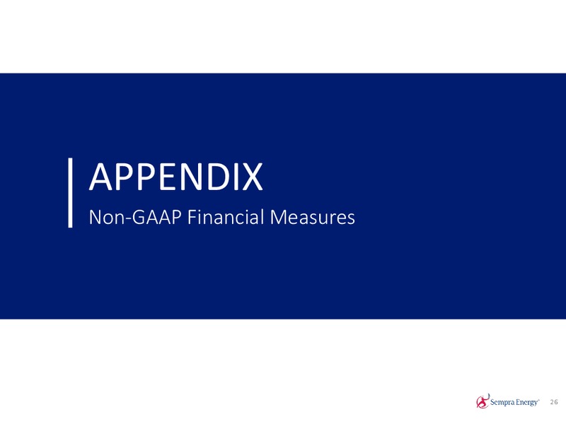 4Q 2018 Earnings Presentation – Sempra Energy – slide 25