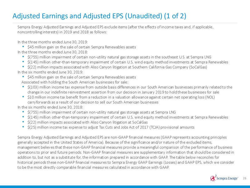 2Q 2019 Earnings Presentation – Sempra Energy – slide 24