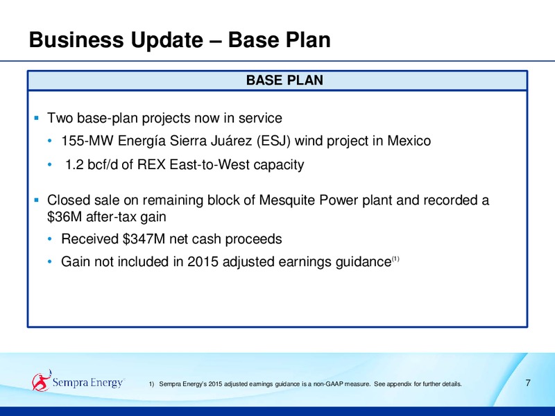 Q2 2015 Earnings Call – Sempra Energy – slide 6