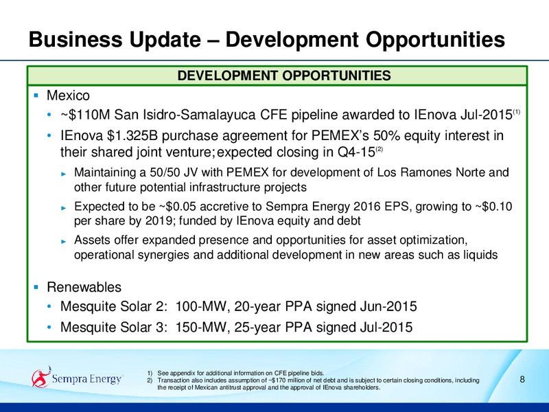 Q2 2015 Earnings Call – Sempra Energy – slide 7