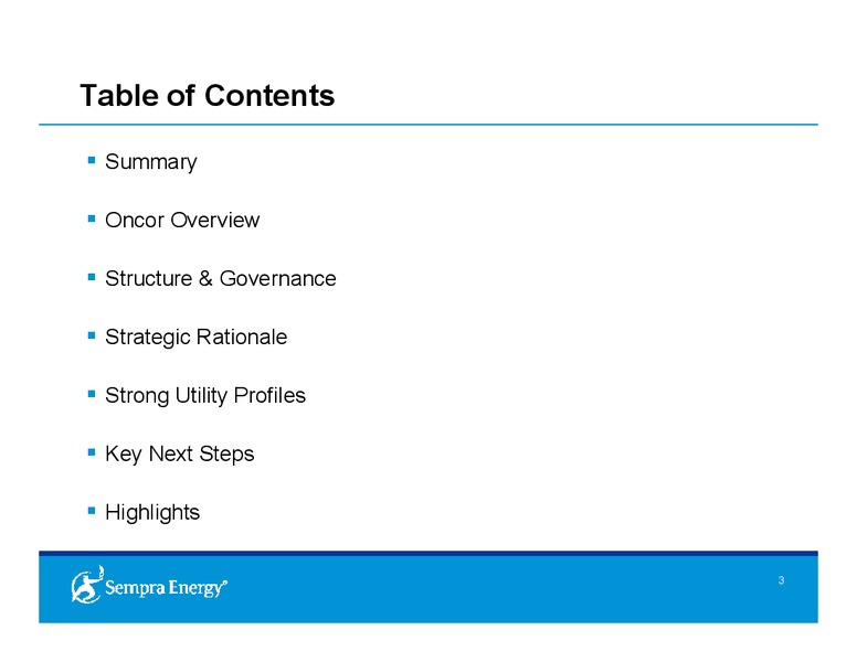 Agreement to Acquire Stake in Oncor Presentation – Sempra Energy – slide 2