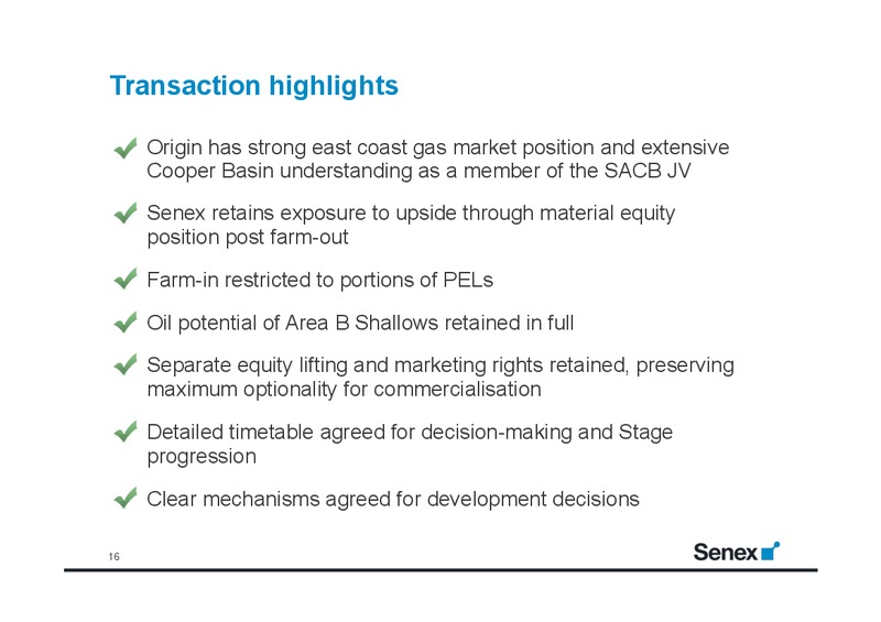 FY14 Half Year Results – Senex Energy Ltd. – slide 15