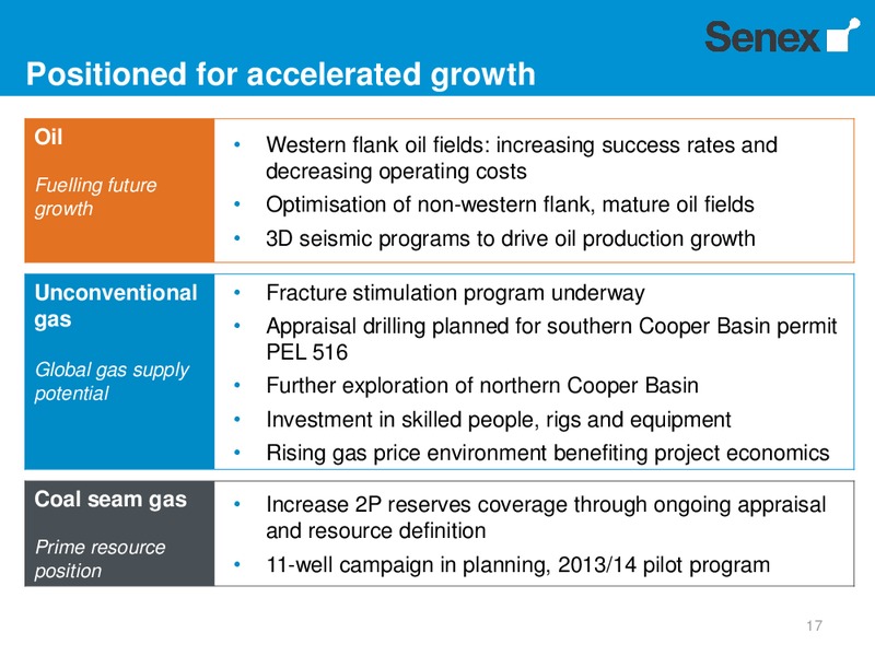 H1 2013 Earnings Call – Senex Energy Ltd. – slide 16
