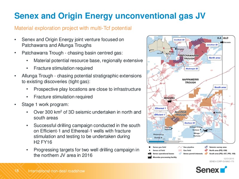 International Non Deal Roadshow April 2016 – Senex Energy Ltd. – slide 18