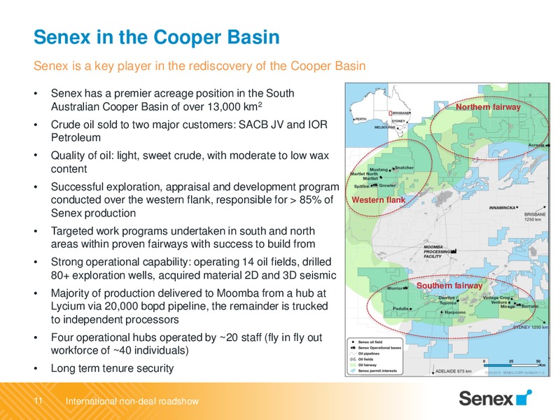International Non Deal Roadshow – Senex Energy Ltd. – slide 11
