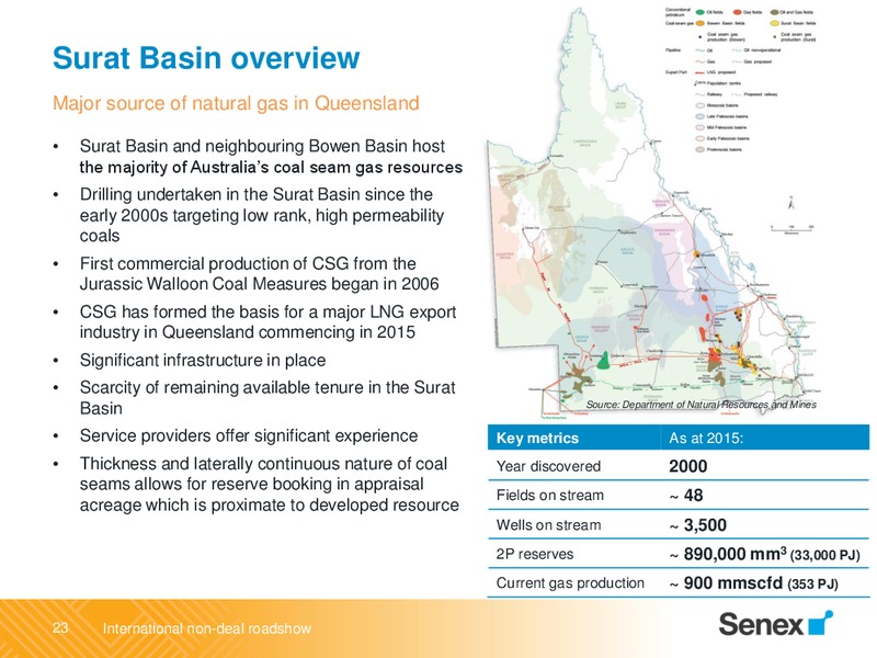 International Non Deal Roadshow – Senex Energy Ltd. – slide 23