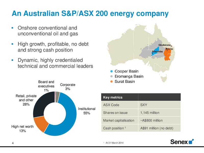 Deutsche Bank ADR Virtual Investor Conference – Senex Energy Ltd. – slide 3