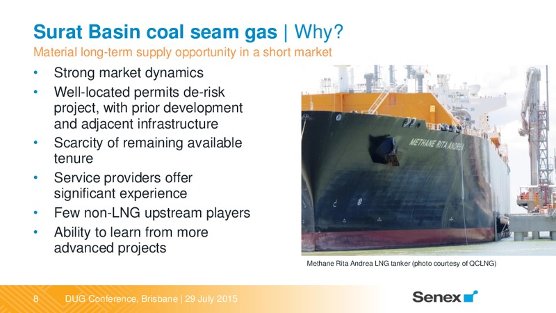 DUG Australia Conferenc – Senex Energy Ltd. – slide 8