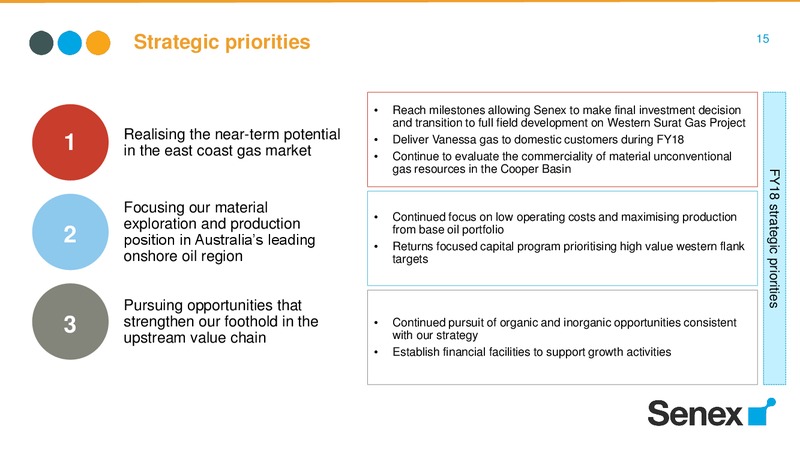 FY2017 Results and FY2018 Outlook – Senex Energy Ltd. – slide 15