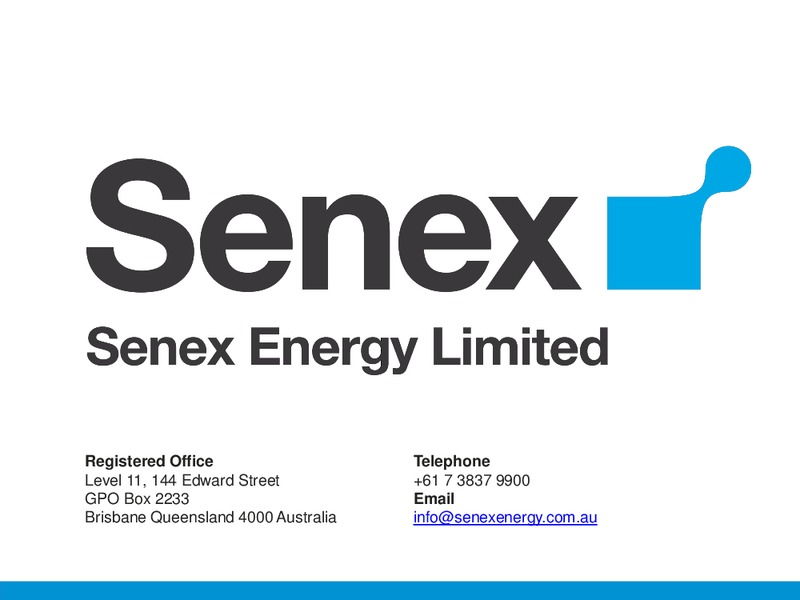 RIU Good Oil Conference – Senex Energy Ltd. – slide 19