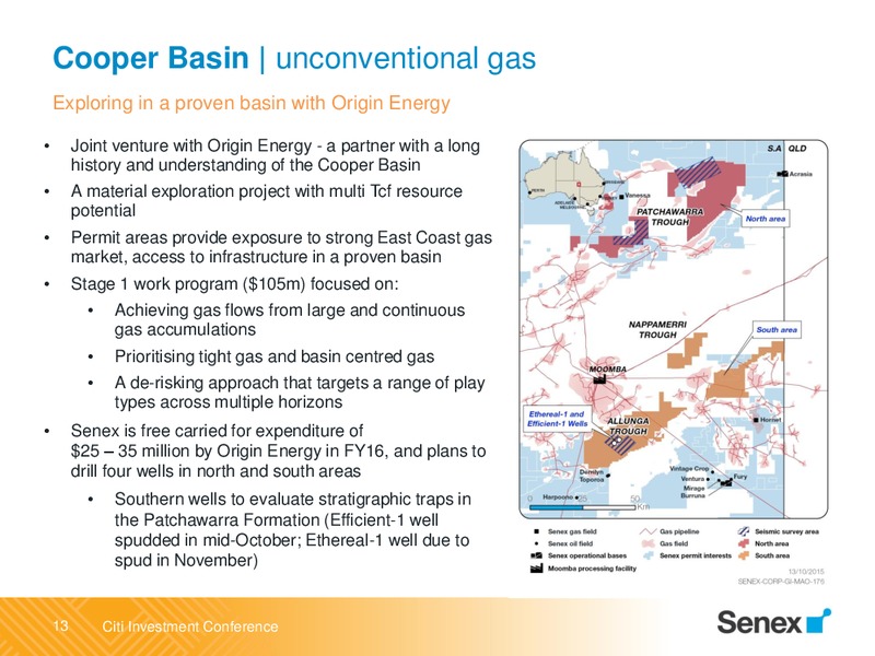 Citi Annual Australian and New Zealand Investment Conference – Senex Energy Ltd. – slide 13