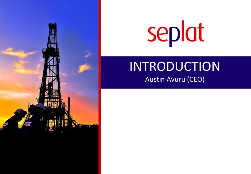 2014 Earnings Call – Seplat Petroleum Development Company – slide 2