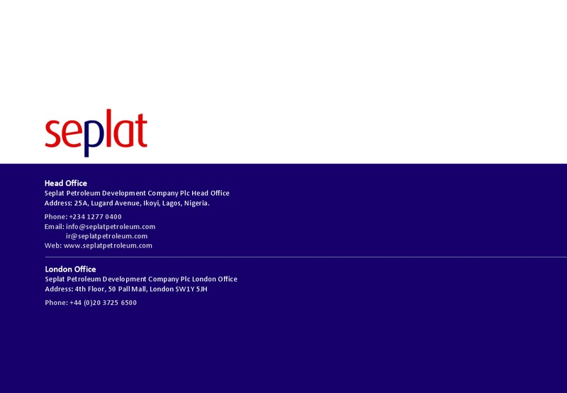 2014 Earnings Call – Seplat Petroleum Development Company – slide 28