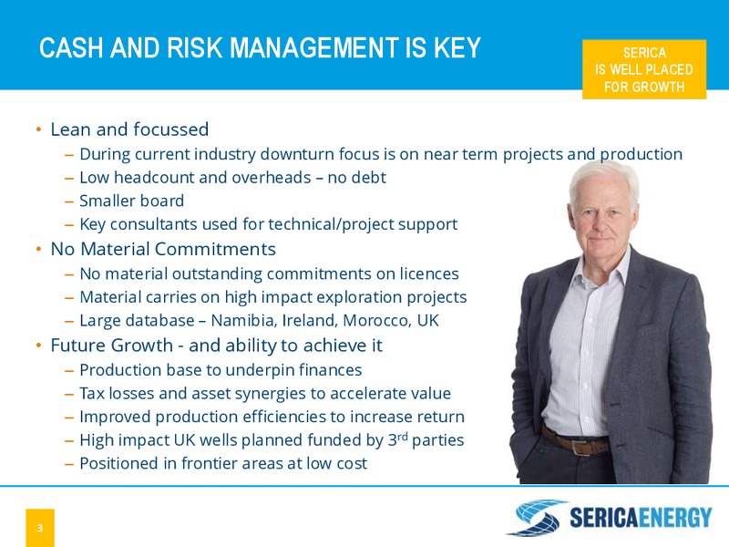JUNE 2015 INVESTOR PRESENTATION – Serica Energy Plc – slide 2