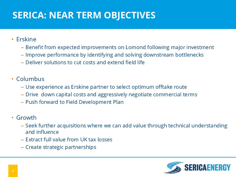 JULY 2015 INVESTOR PRESENTATION – Serica Energy Plc – slide 3