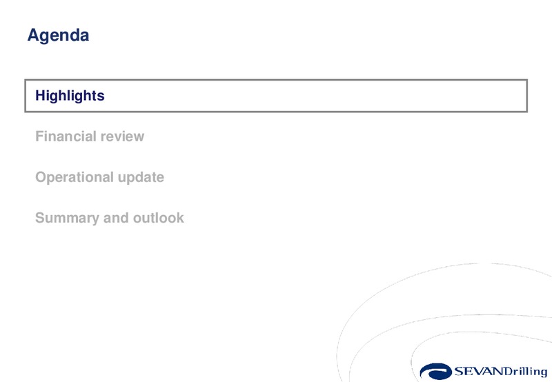 Q4 2011 EARNINGS CALL – Sevan Drilling – slide 3