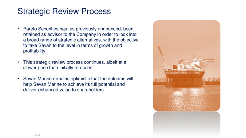 August 2015 Investor Presentation – Sevan Marine – slide 6