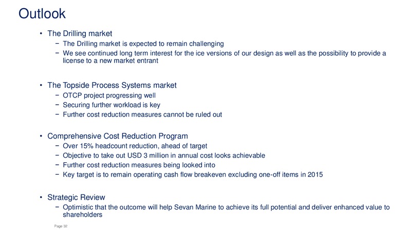 Q1 2015 Earnings Call – Sevan Marine – slide 31