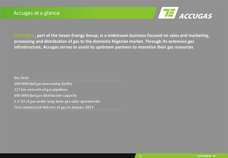 JULY 2014 INVESTOR PRESENTATION – Seven Energy International Limited – slide 2