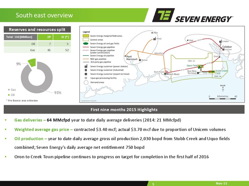 Q3 Results Presentation 2015 – Seven Energy International Limited – slide 4