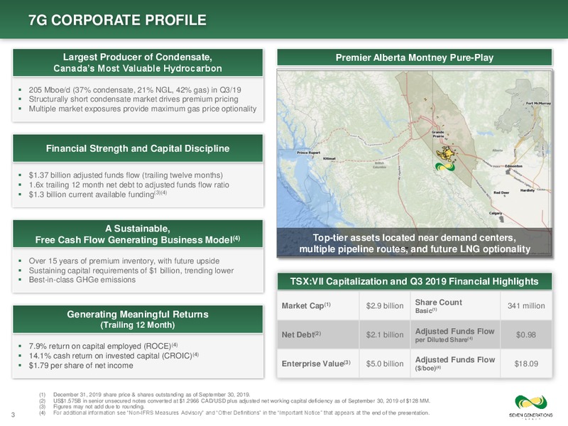 January 2020 Investor Presentation – Seven Generations Energy Ltd – slide 3