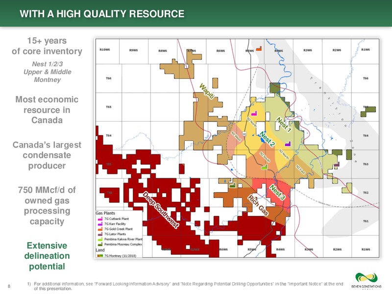Investor Day Presentation – Seven Generations Energy Ltd – slide 8