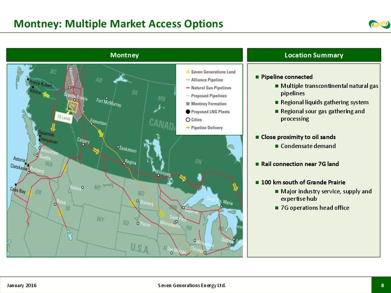 January 2016 Corporate Presentation Update – Seven Generations Energy Ltd – slide 6