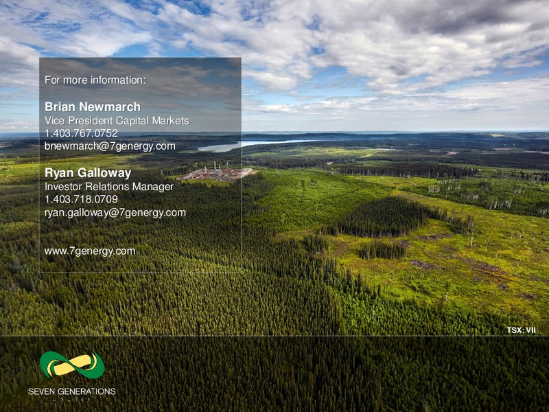 February 2019 Corporate Presentation – Seven Generations Energy Ltd – slide 28