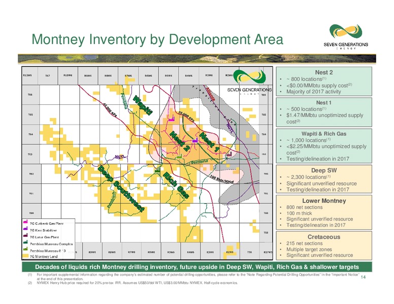 April 2017 Corporate Presentation – Seven Generations Energy Ltd – slide 14