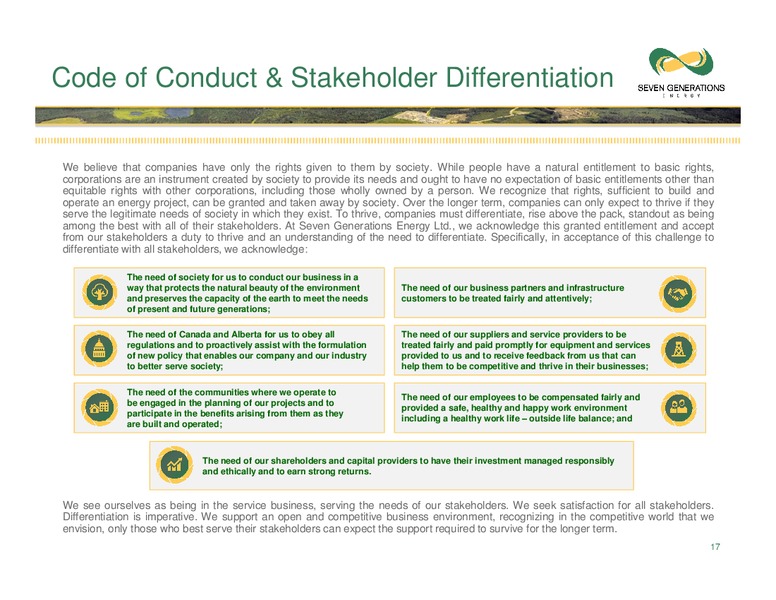 April 2017 Corporate Presentation – Seven Generations Energy Ltd – slide 17