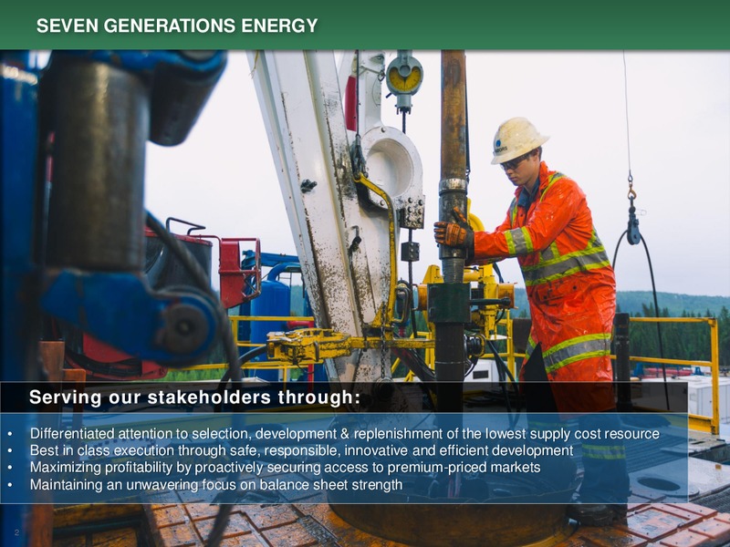 April 2019 Corporate Presentation – Seven Generations Energy Ltd – slide 2