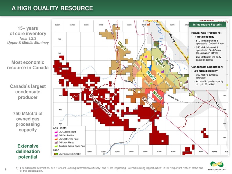 April 2019 Corporate Presentation – Seven Generations Energy Ltd – slide 9