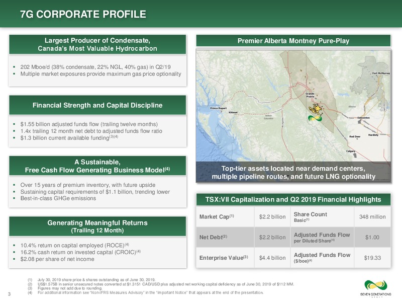 August 2019 Corporate Presentation – Seven Generations Energy Ltd – slide 3