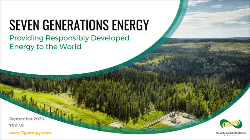 September 2020 Corporate Presentation – Seven Generations Energy Ltd – slide 1