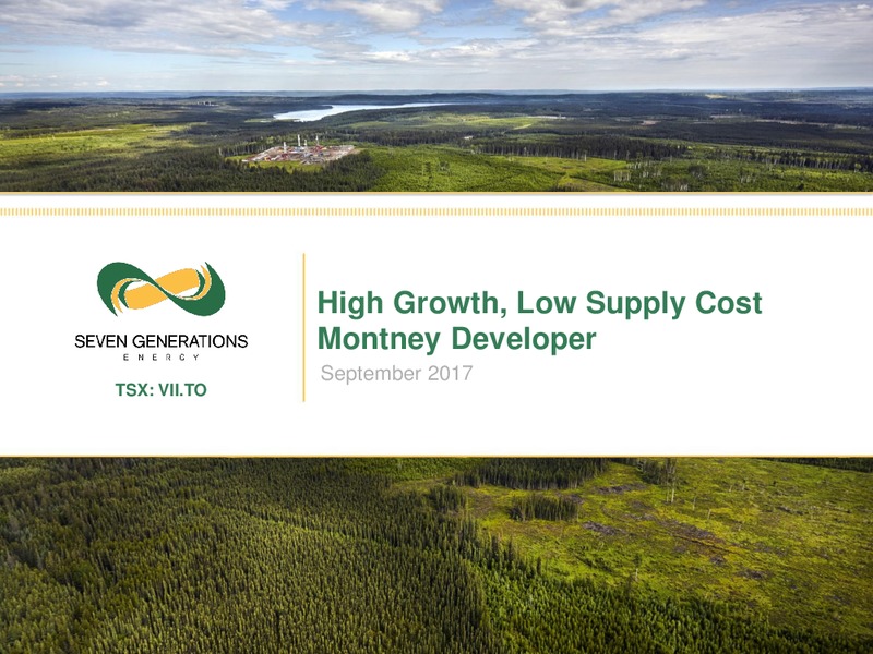 September 2017 Investor Presentation – Seven Generations Energy Ltd – slide 1