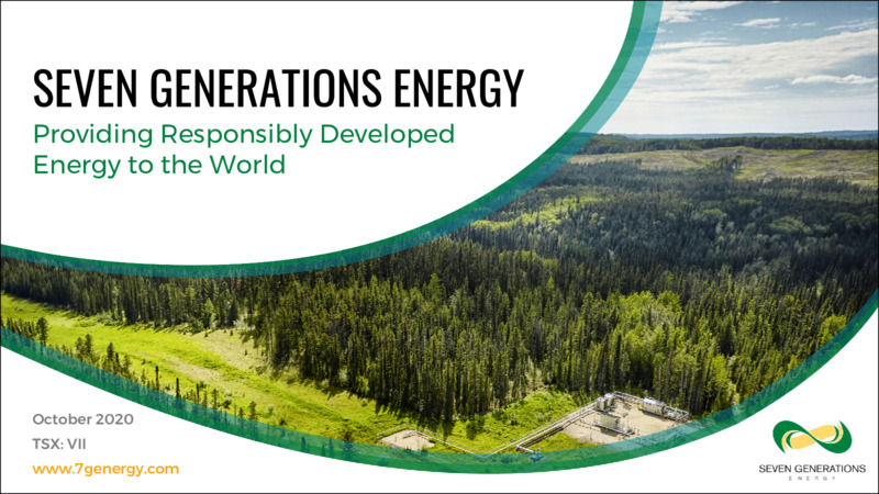 October 2020 Investor Presentation – Seven Generations Energy Ltd – slide 1