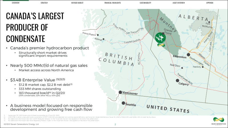 October 2020 Investor Presentation – Seven Generations Energy Ltd – slide 2